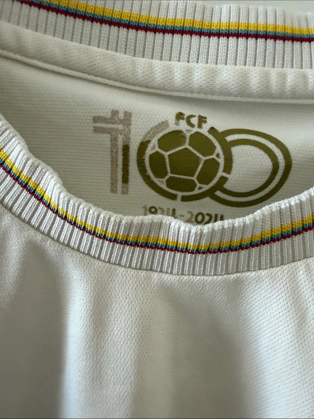 Adidas Columbia soccer team. 100 yr Anniversary shirt. Federation of Columbia - Picture 9 of 13
